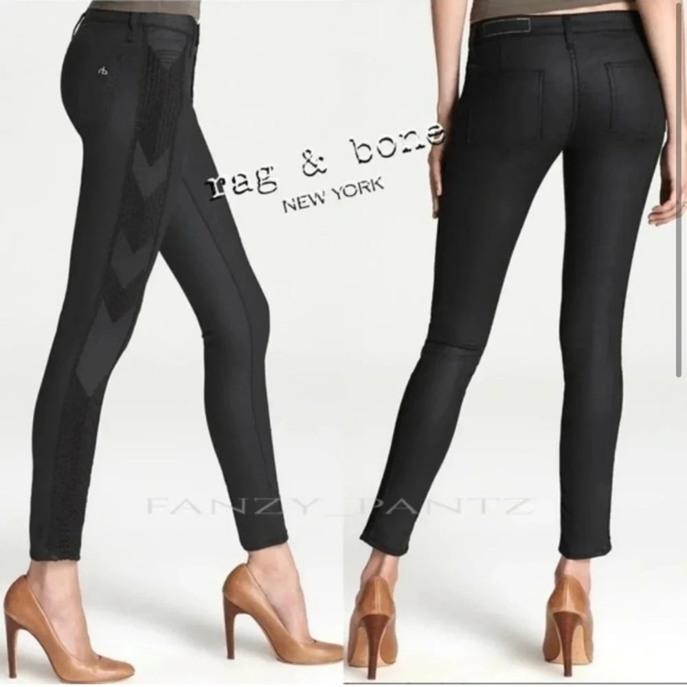 Rag & Bone Black Skinny Jeans - Picture 2 of 8